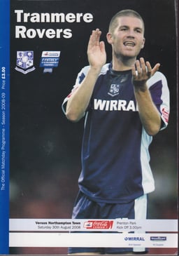Tranmere Rovers v Northampton Town Match Programme 2008-08-30